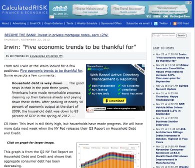 Bill McBride, il blogger che ha previsto la crisi e (speriamo) la ripresa