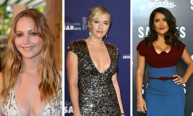 Jennifer Lawrence troppo grassa per Hollywood? Come lei anche Kate Winslet, Salma Hayek e altre colleghe