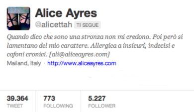 @Alicettah : sono una cacciatrice, non una ninfomane