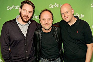 Metallica e Napster fanno pace. Merito di Spotify