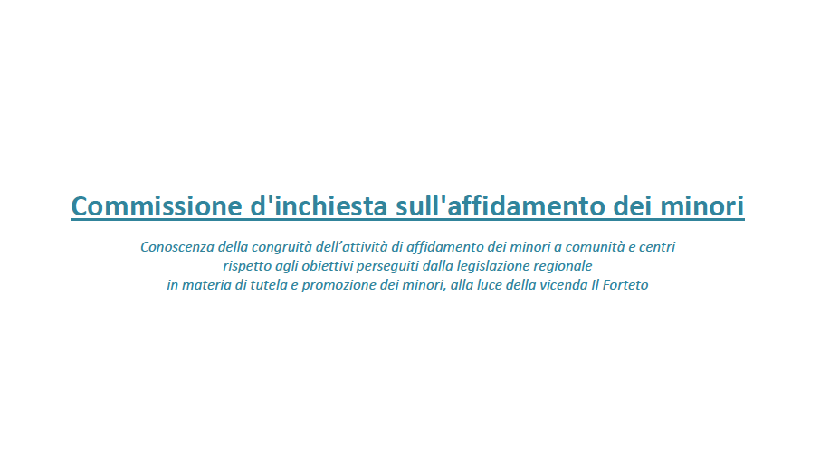 Tutti gli scandali di Forteto – Documento Tutti gli scandali di Forteto – Documento