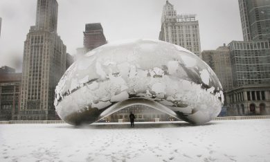 Chicago innevata: le foto più belle