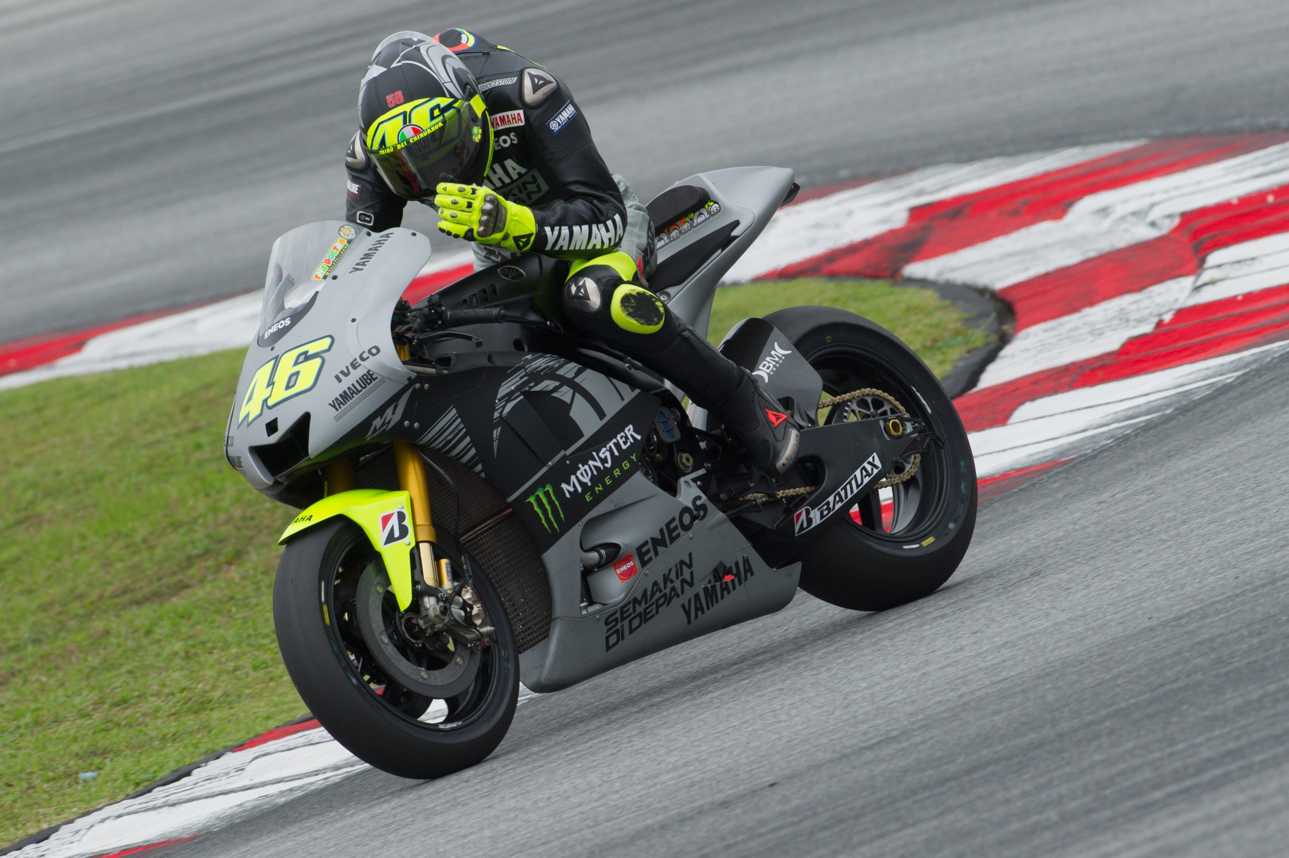 Sepang: test Moto Gp, Valentino Rossi è tornato