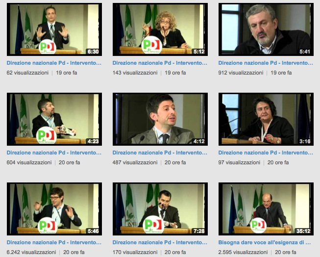 Bersani sconfitto anche in rete: solo terzo su You Tube Bersani sconfitto anche in rete: solo terzo su You Tube