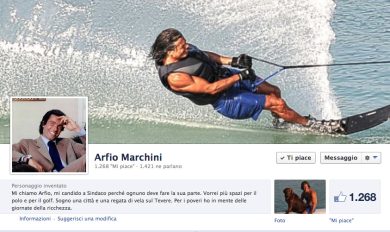 A Roma è Arfio-mania: “Se divento sindaco più polo e golf per tutti”