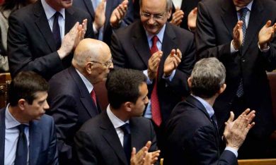 Reazioni alla camera al discorso di Napolitano