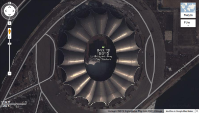 Corea del nord: Google Maps a Pyongyang