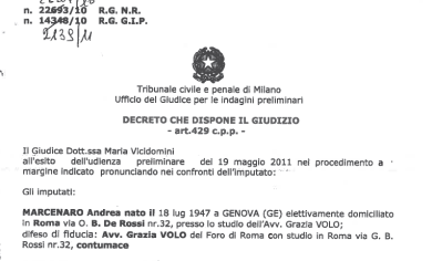 Caso Mulè: il decreto del rinvio a giudizio
