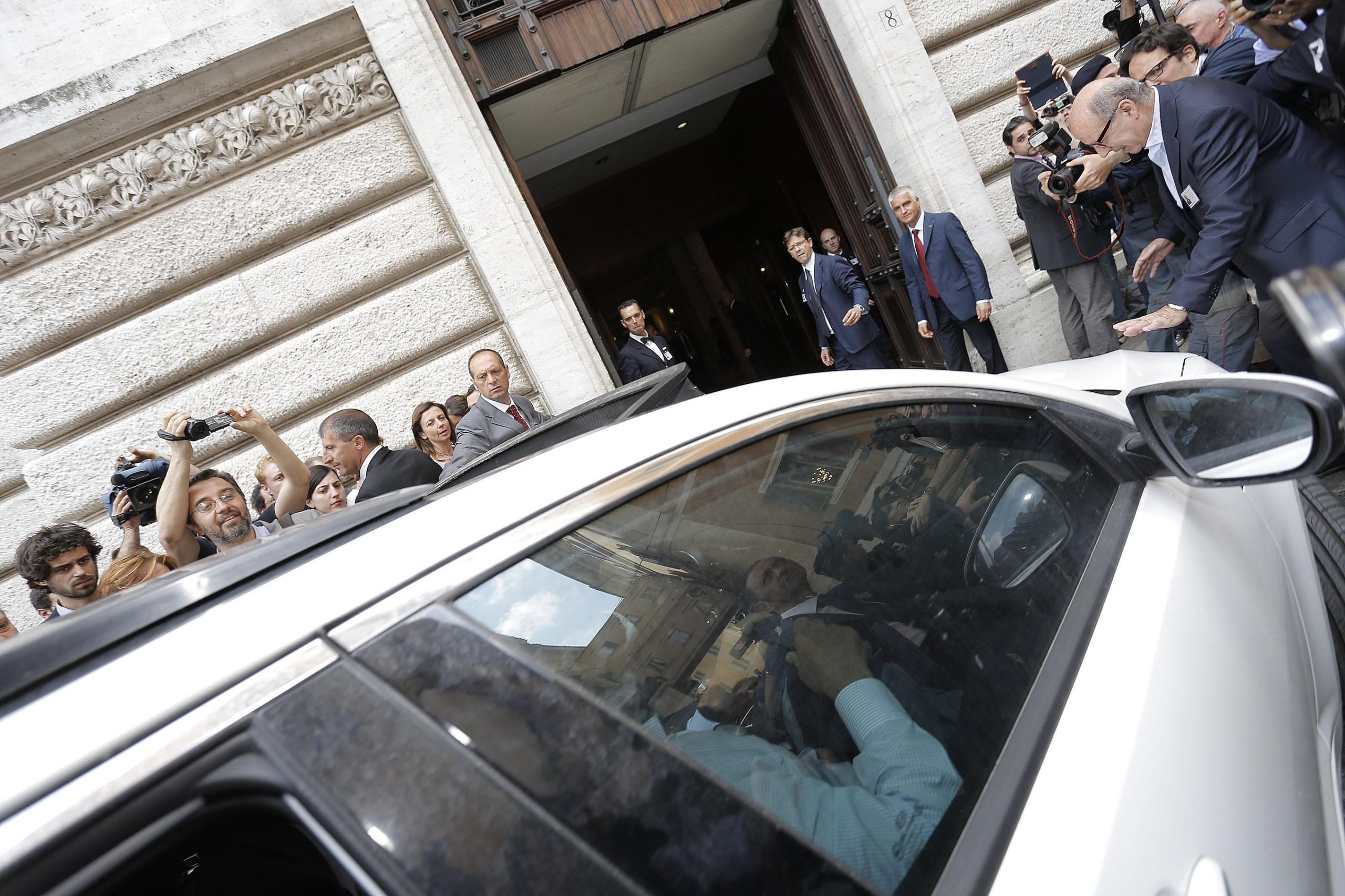 La prima volta di Grillo a Montecitorio La prima volta di Grillo a Montecitorio