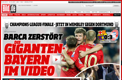 Barcellona – Bayern: le foto più belle e le prime pagine