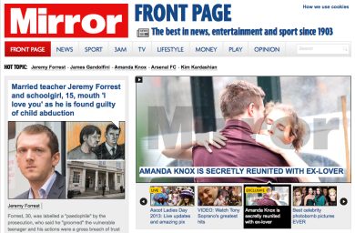 Amanda Knox e Raffaele Sollecito insieme a New York: l’esclusiva del Mirror