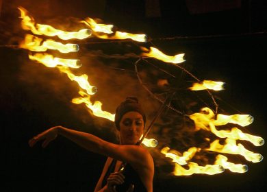 La festa del fuoco a Kiev