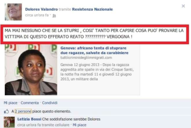 Goisis: “Dolores ha sbagliato, però la Kyenge…”