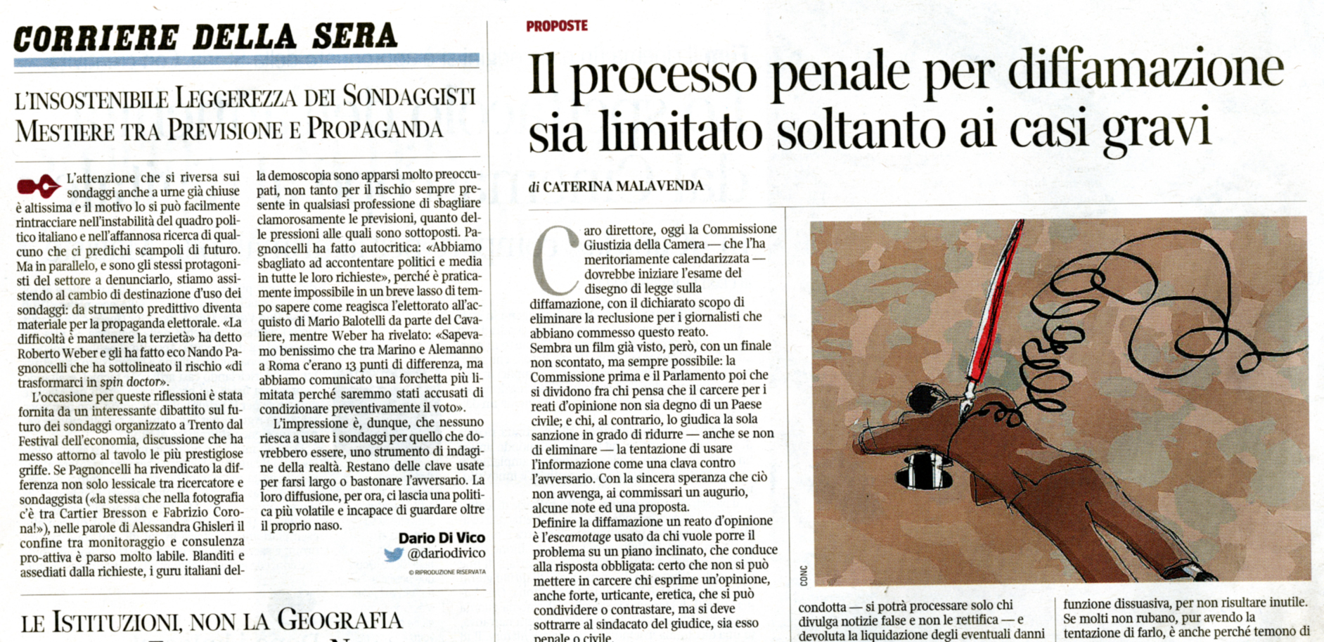 Il processo penale per diffamazione sia limitato solo ai casi gravi Il processo penale per diffamazione sia limitato solo ai casi gravi