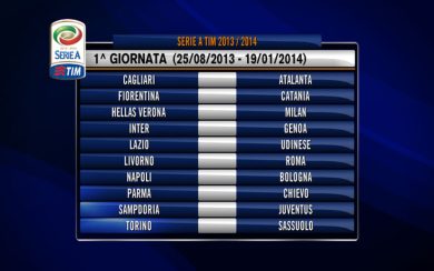 Il calendario completo della serie A 2013/2014