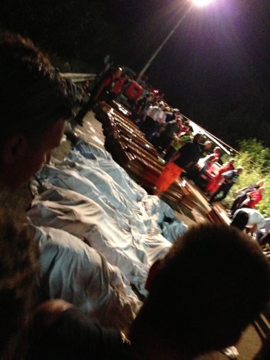 Sotto il viadotto della tragedia