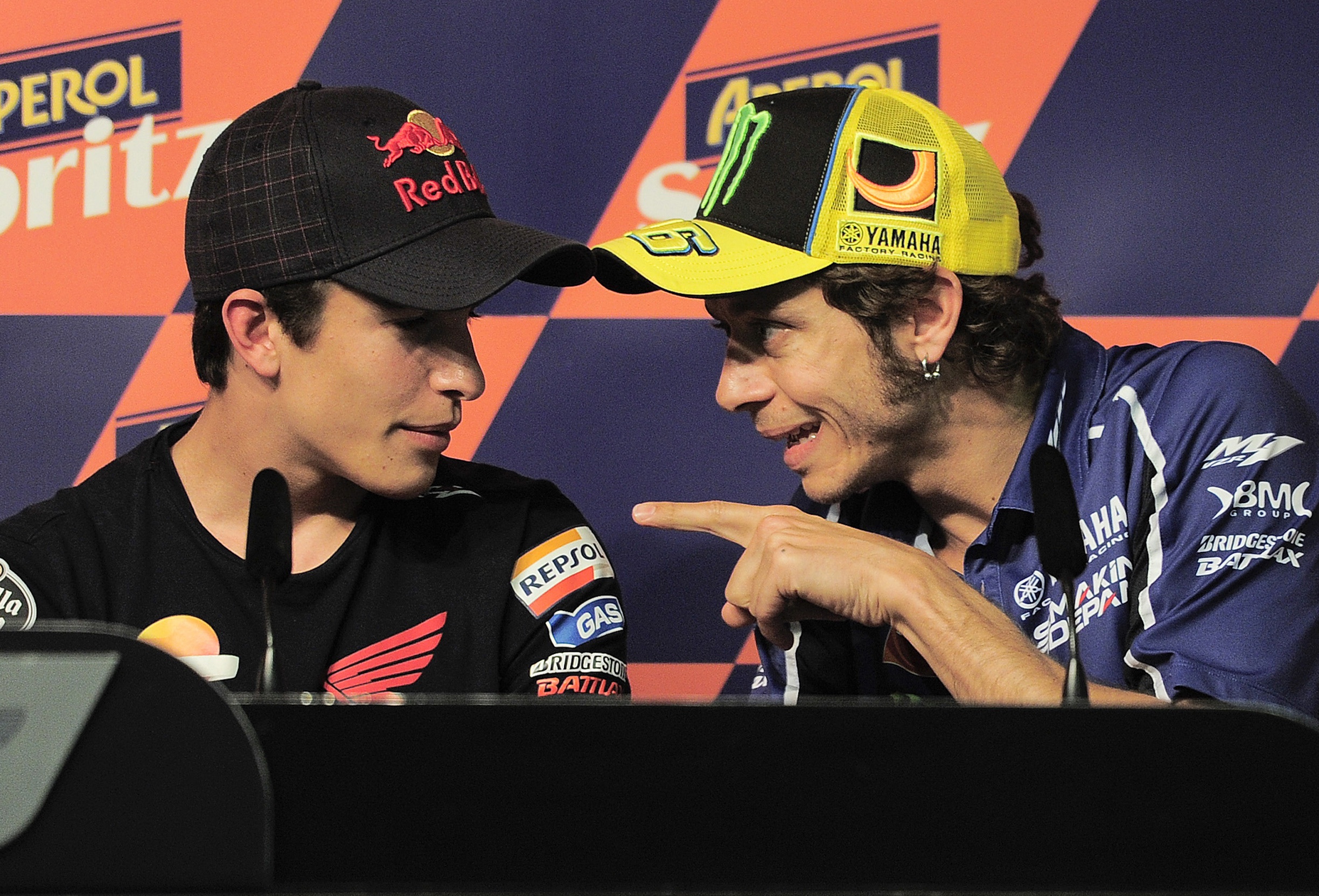 Marquez e Rossi, campioni a confronto