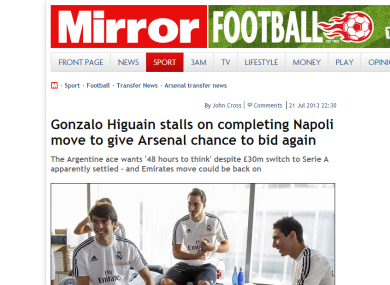 Higuain vuole aspettare il rilancio dell’Arsenal