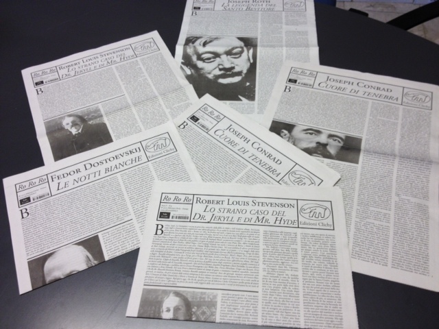 Leggere un libro come un giornale? Da oggi si può, arrivano i Ro. Ro. Ro. di Clichy Leggere un libro come un giornale? Da oggi si può, arrivano i Ro. Ro. Ro. di Clichy