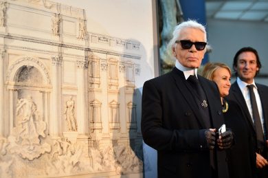 Karl Lagerfeld Rome’s fountains photos to be exhibited in Paris
