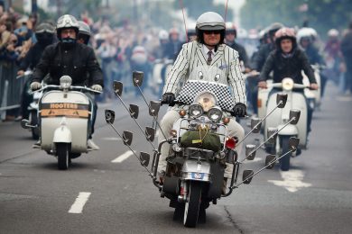 Scooter a raduno sull’Isola di Wight