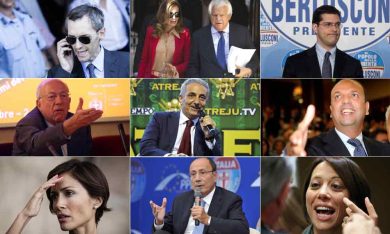 Falchi e colombe nel partito di Berlusconi