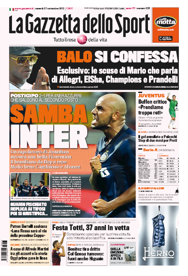 RASSEGNA – Le scuse (a metà) di Mario RASSEGNA – Le scuse (a metà) di Mario
