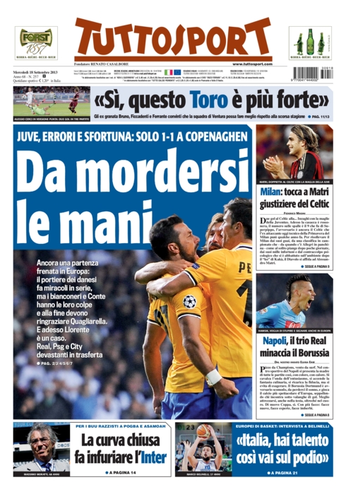 RASSEGNA – Juve, che Eurospreco RASSEGNA – Juve, che Eurospreco