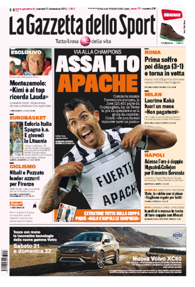 RASSEGNA – Scatta la Champions League