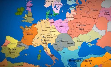 La mappa dell’Europa dall’anno 1000 a oggi