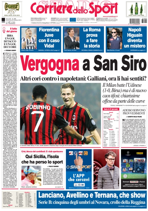 RASSEGNA – La vergogna di San Siro (e dell’Olimpico) RASSEGNA – La vergogna di San Siro (e dell’Olimpico)