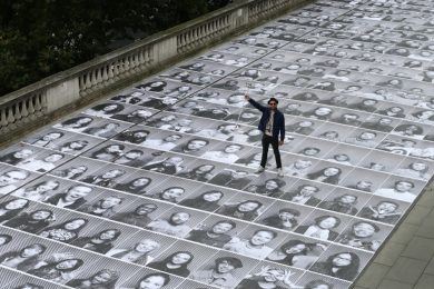 JR in terrazza al Somerset House di Londra