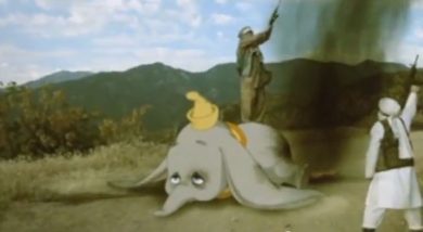Banksy, Dumbo abbattuto dai ribelli islamici – Video