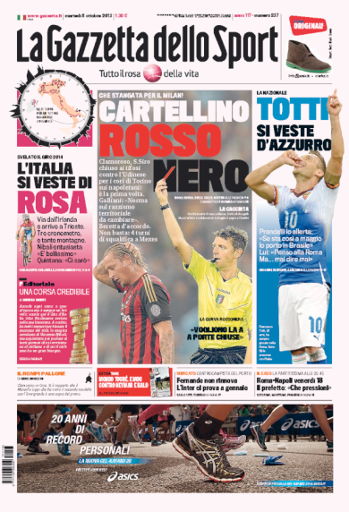 RASSEGNA – Milan spalle al muro