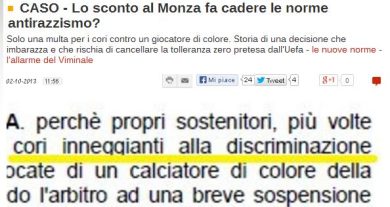 Monza e il razzismo con lo sconto: ha vinto Panorama