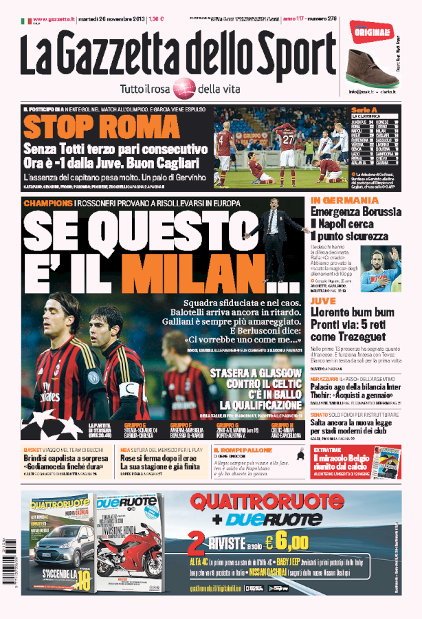 RASSEGNA – Salvate il Milan