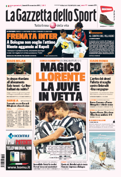 RASSEGNA – Comanda la Juve