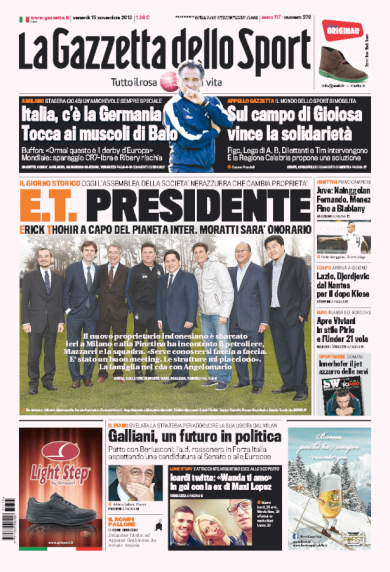 RASSEGNA – L’addio di Moratti