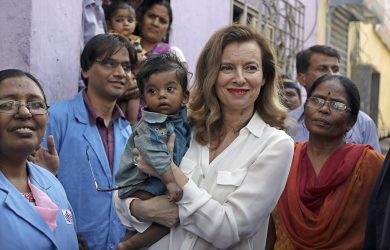 Valerie Trierweiler in India e altre foto del giorno, 28.1.2014