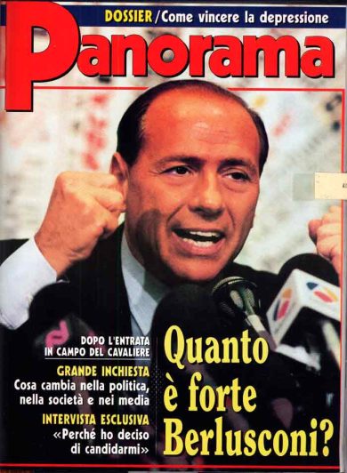 26 gennaio ’94. Berlusconi scende in campo. L’articolo di Panorama (di allora)