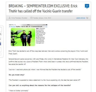 RETROSCENA – Lo stop di Thohir e lo scoop firmato da 9 tifosi…