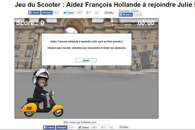 Hollande, il tradimento diventa un gioco online