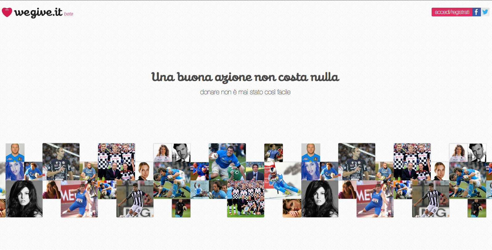 Wegive.it: Beneficenza online senza spendere Wegive.it: Beneficenza online senza spendere