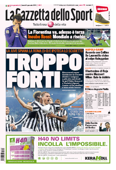 RASSEGNA – Troppo forti