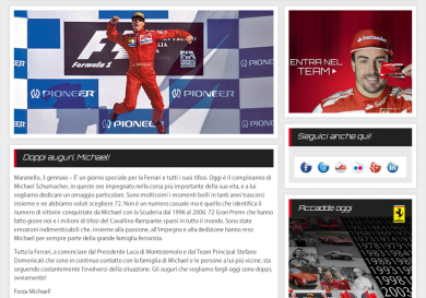 E’ il compleanno di Michael Schumacher