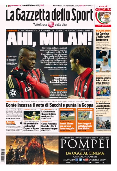 RASSEGNA – Delusione Milan