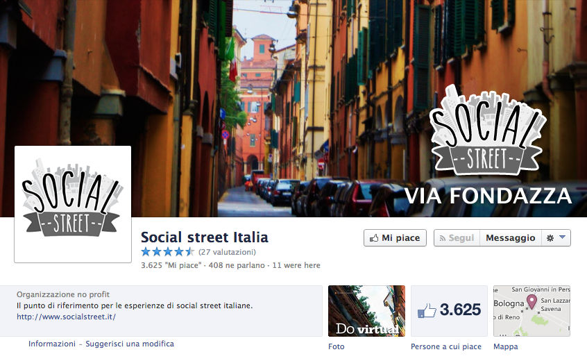 A Bologna nasce la “Social Street” A Bologna nasce la “Social Street”