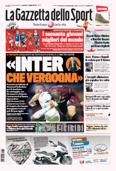 RASSEGNA – Vergogna Inter