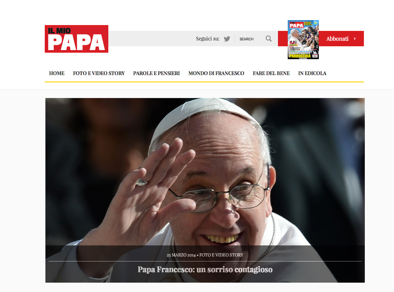 Il magazine di Papa Francesco arriva anche online Il magazine di Papa Francesco arriva anche online