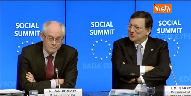Barroso e Van Rompuy ridono di noi. Ma chi sono? Barroso e Van Rompuy ridono di noi. Ma chi sono?